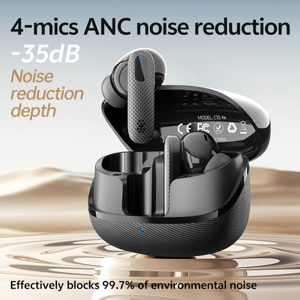 FINEBLUE Wireless Stereo TWS Earphones Dual Mic ANC Noise Cancellation Bluetooth-Compatible Headsets