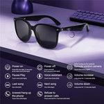 GY500 Touch Control AI Translation Smart Glasses Anti UV Sunglasses Bluetooth-compatible Headset Eyeglasses