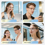 GY600 AI oversættelse smarte briller Bluetooth-kompatibelt trådløst headset anti-blåt lys briller