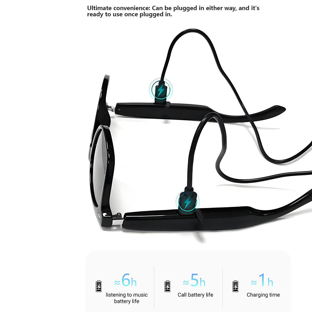 F16 AI Translation Bluetooth-compatible Earphone Glasses Touch Control Wireless Headset Smart Eyewear