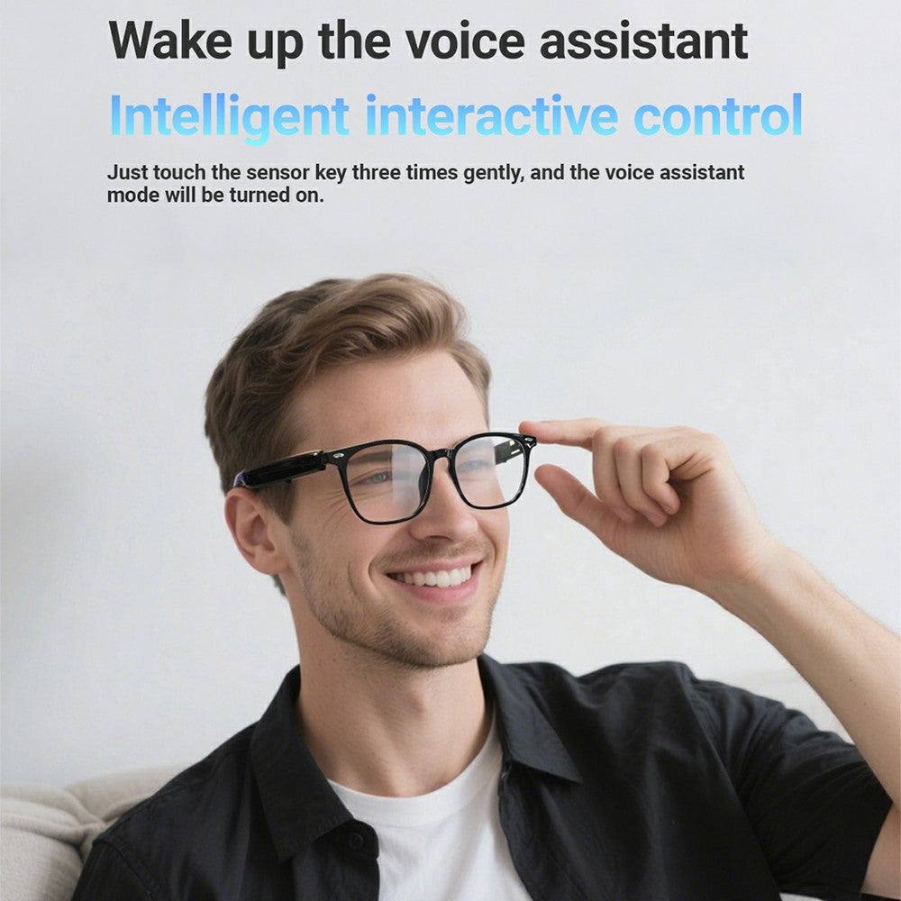 F16 AI Translation Bluetooth-compatible Earphone Glasses Touch Control Wireless Headset Smart Eyewear