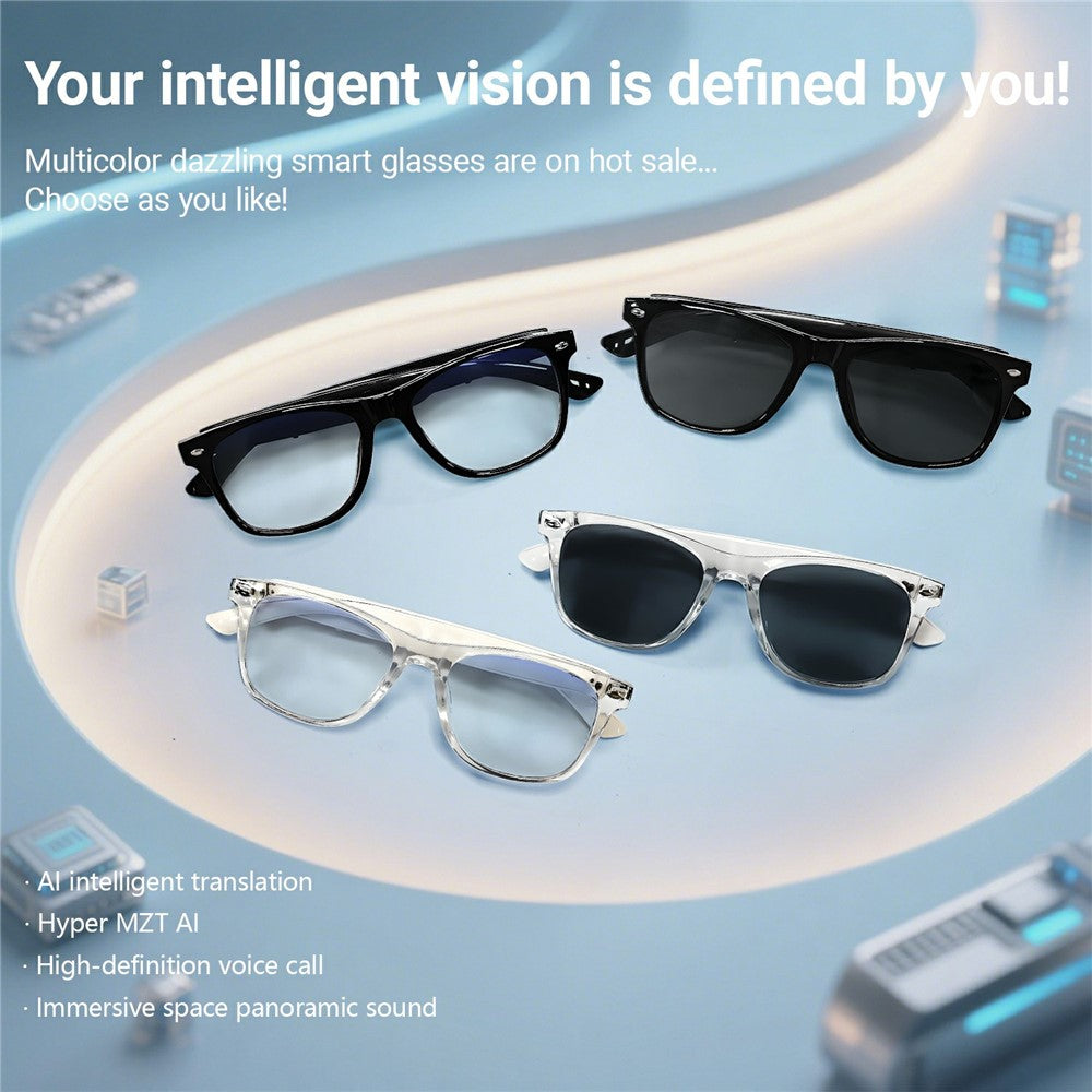 F16 AI Translation Bluetooth-compatible Earphone Glasses Touch Control Wireless Headset Smart Eyewear