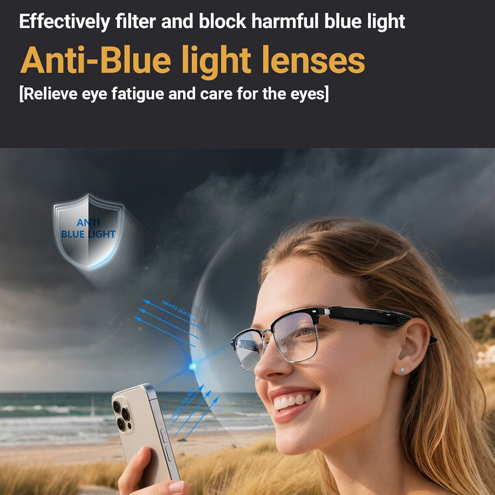 F20 AI Translation Wireless Headset Smart Eyewear Bluetooth-compatible Music Calls Intelligent Glasses
