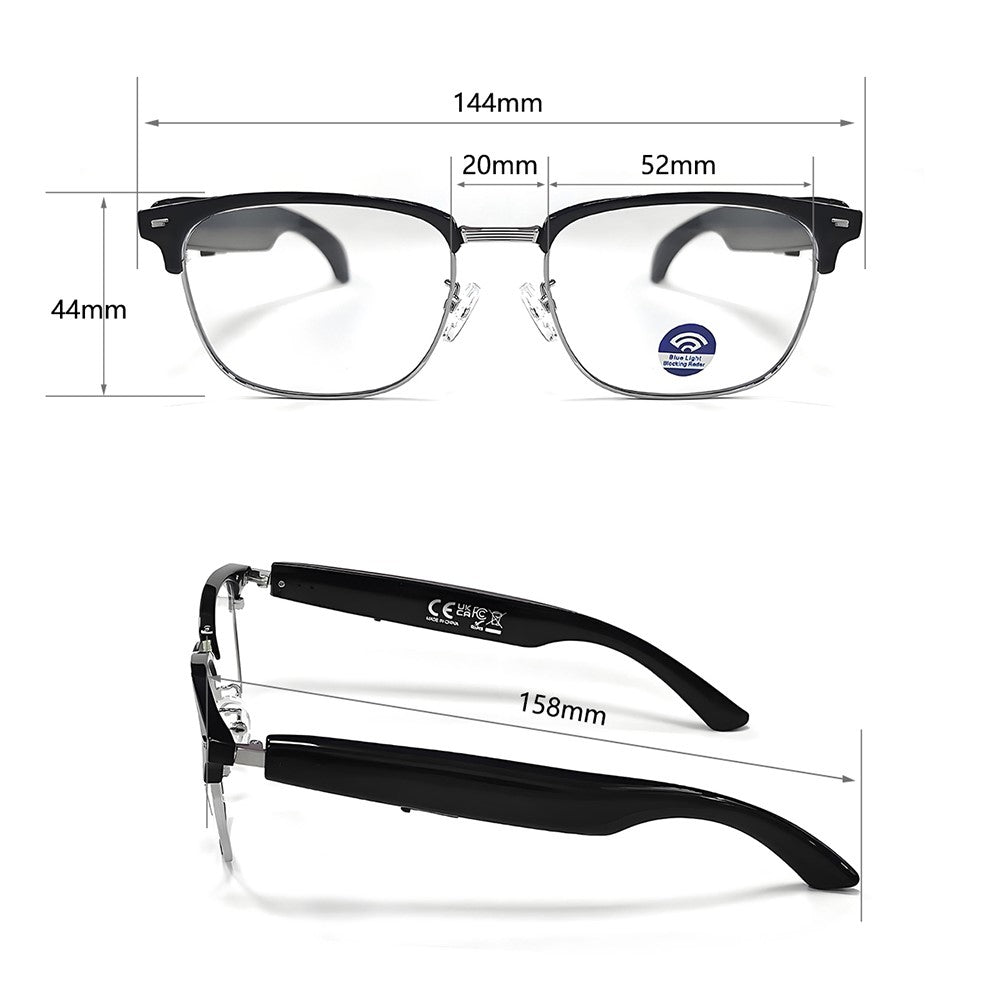 F20 AI Translation Wireless Headset Smart Eyewear Bluetooth-compatible Music Calls Intelligent Glasses