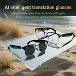 F20 AI Translation Wireless Headset Smart Eyewear Bluetooth-compatible Music Calls Intelligent Glasses