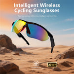 QY-Pro3 AI-översättning Bluetooth-kompatibla glasögon Utomhussport Cykling Musik Samtal Smarta glasögon