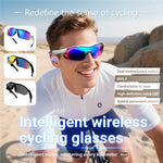 QY-Pro3 AI-översättning Bluetooth-kompatibla glasögon Utomhussport Cykling Musik Samtal Smarta glasögon