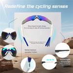 QY-Pro3 AI-översättning Bluetooth-kompatibla glasögon Utomhussport Cykling Musik Samtal Smarta glasögon