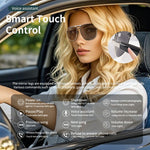 GS02 Polarized Lens Aviator Glasses AI Translation Smart Eyewear Bluetooth-compatible Music Eyeglasses