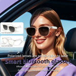 GS03 AI Translation Bluetooth-compatible Glasses Transparent Frame Smart Eyewear for Music Calls