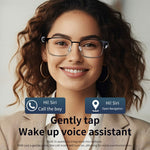 GS06 Wireless Music Earphone AI Translation Bluetooth-compatible Glasses Anti Blue Light Photochromic Lens Smart Eyewear