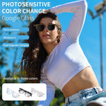 GS07 UV400 Photochromic Lens Bluetooth-compatible Music Call Glasses AI Translation Smart Eyewear
