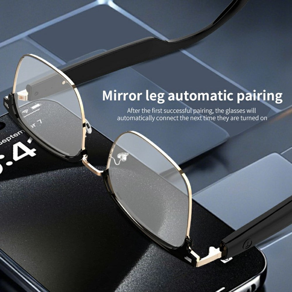 GS13 Photochromic Lens Smart Eyewear AI Translation Wireless Headset Bluetooth-compatible Glasses