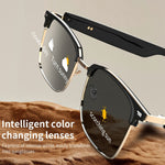 GS13 Photochromic Lens Smart Eyewear AI Translation Wireless Headset Bluetooth-compatible Glasses