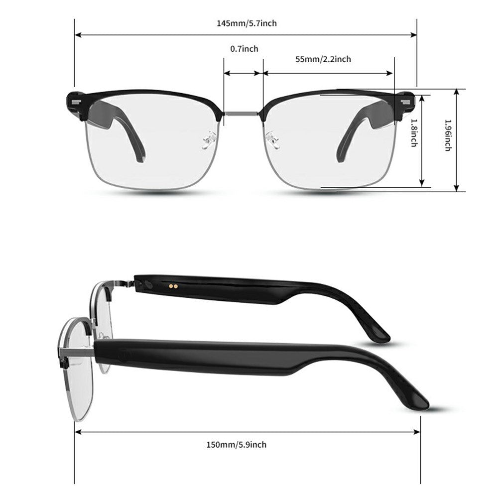 GS13 Photochromic Lens Smart Eyewear AI Translation Wireless Headset Bluetooth-compatible Glasses