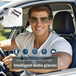GS13 Photochromic Lens Smart Eyewear AI Translation Wireless Headset Bluetooth-compatible Glasses