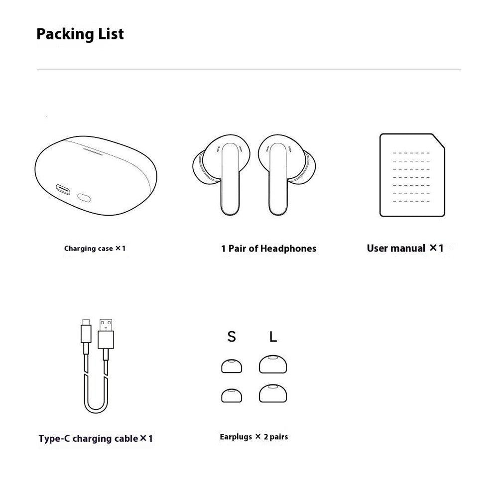 XIAOMI Redmi Buds 6 Pro In Ear Headphones Noise Cancellation TWS Bluetooth-compatible Earbuds (Chinese Version)
