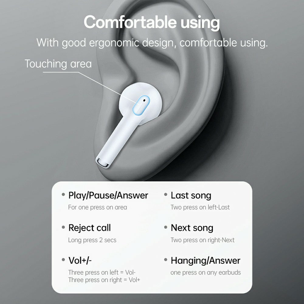 YESIDO TWS35 Semi In Ear Bluetooth-compatible Earbuds TWS Stereo Wireless Headphones