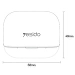 YESIDO TWS34 Bluetooth-compatible Earbuds Dual Mic ANC + ENC Noise Cancelling Touch Control Wireless Earphones