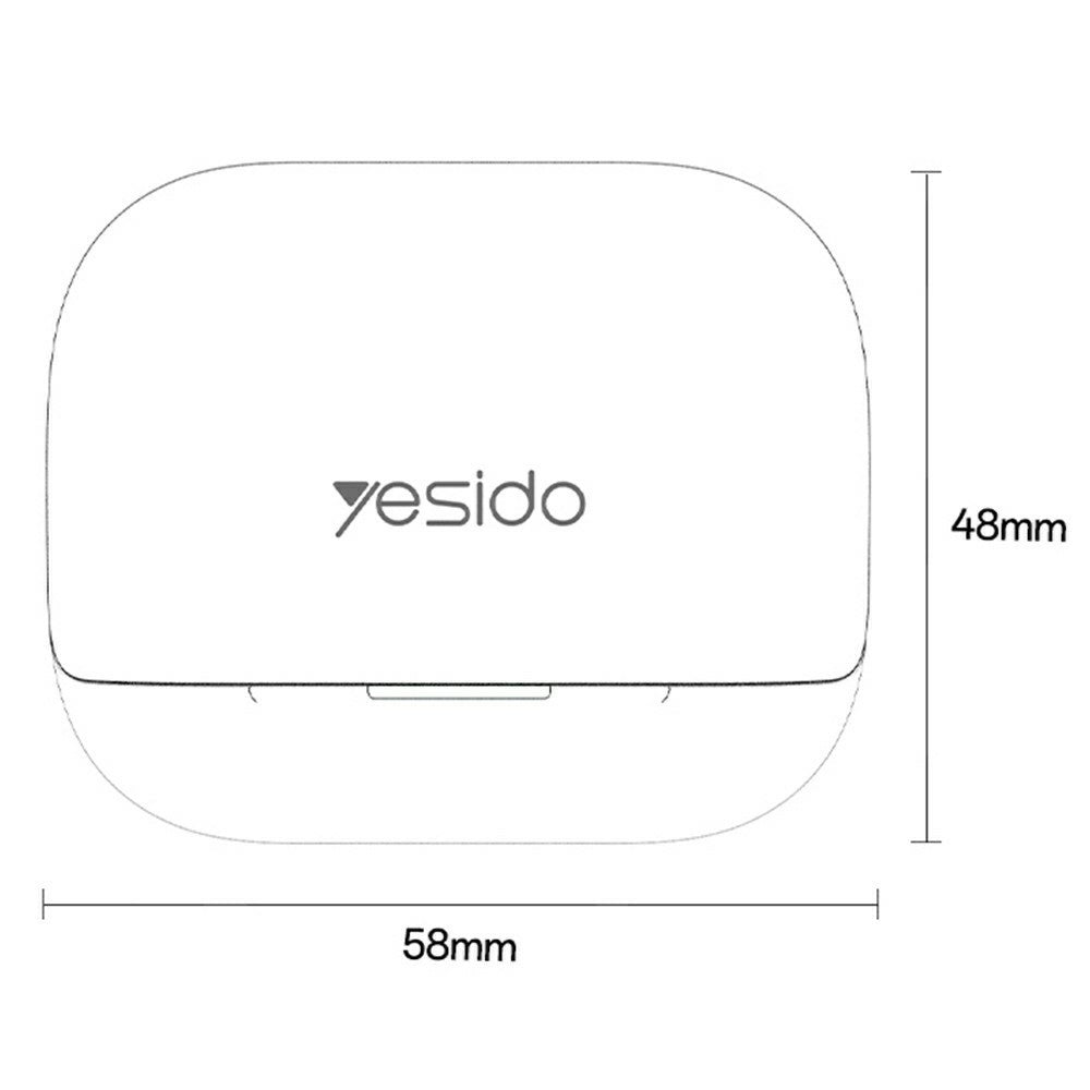 YESIDO TWS34 Bluetooth-compatible Earbuds Dual Mic ANC + ENC Noise Cancelling Touch Control Wireless Earphones