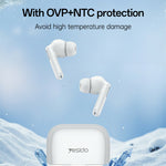 YESIDO TWS34 Bluetooth-compatible Earbuds Dual Mic ANC + ENC Noise Cancelling Touch Control Wireless Earphones
