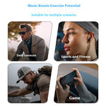 i58 Bluetooth-compatible Neckband Headphones Digital Display 80h Battery Life HiFi Sports Wireless Earbuds
