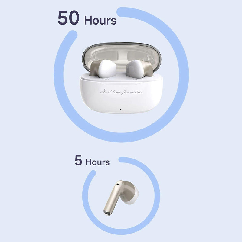 DUDAO U8 Semi In-Ear Hörlurar Bluetooth-Kompatibla 5.3 Trådlösa Sporthörlurar Långt Batteri HiFi-Ljud