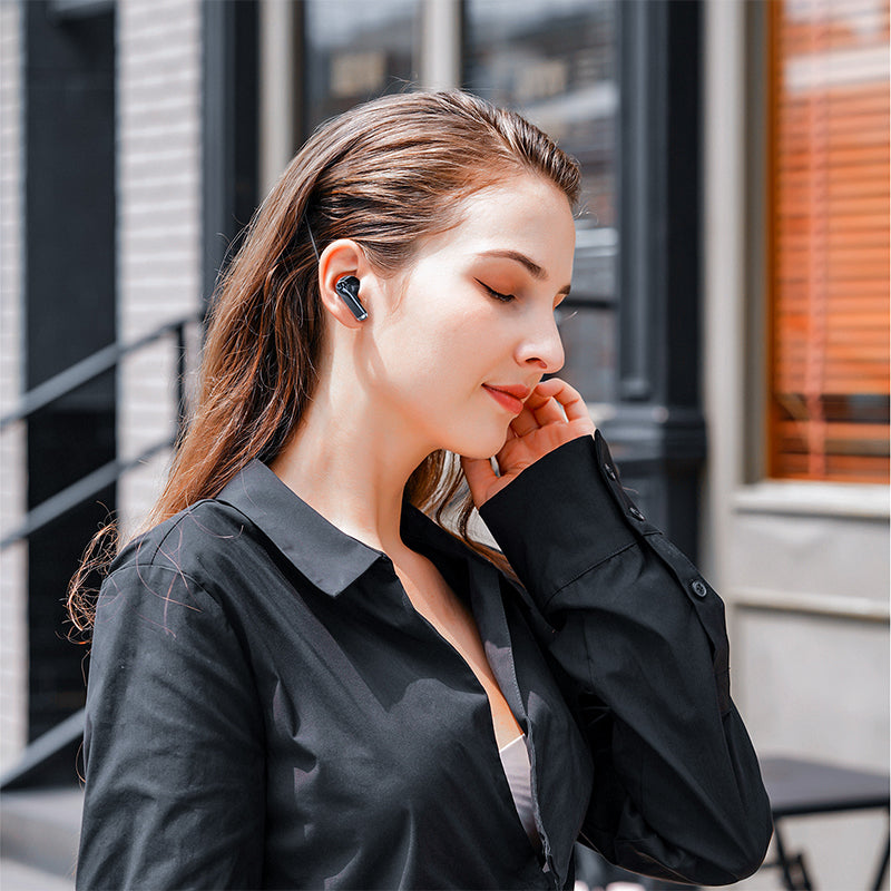 DUDAO U8 Semi In-Ear Hörlurar Bluetooth-Kompatibla 5.3 Trådlösa Sporthörlurar Långt Batteri HiFi-Ljud