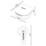 YESIDO TWS37 Wireless Bluetooth-compatible Earbuds ANC + ENC Noise Reduction Smart Touch Control Earphones