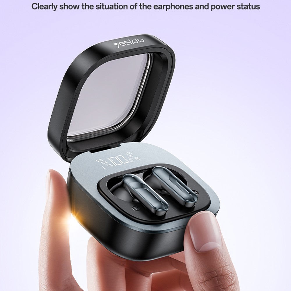 YESIDO TWS36 Wireless Bluetooth-compatible Earbuds Low Latency TWS Earbuds Semi In Ear Headphones