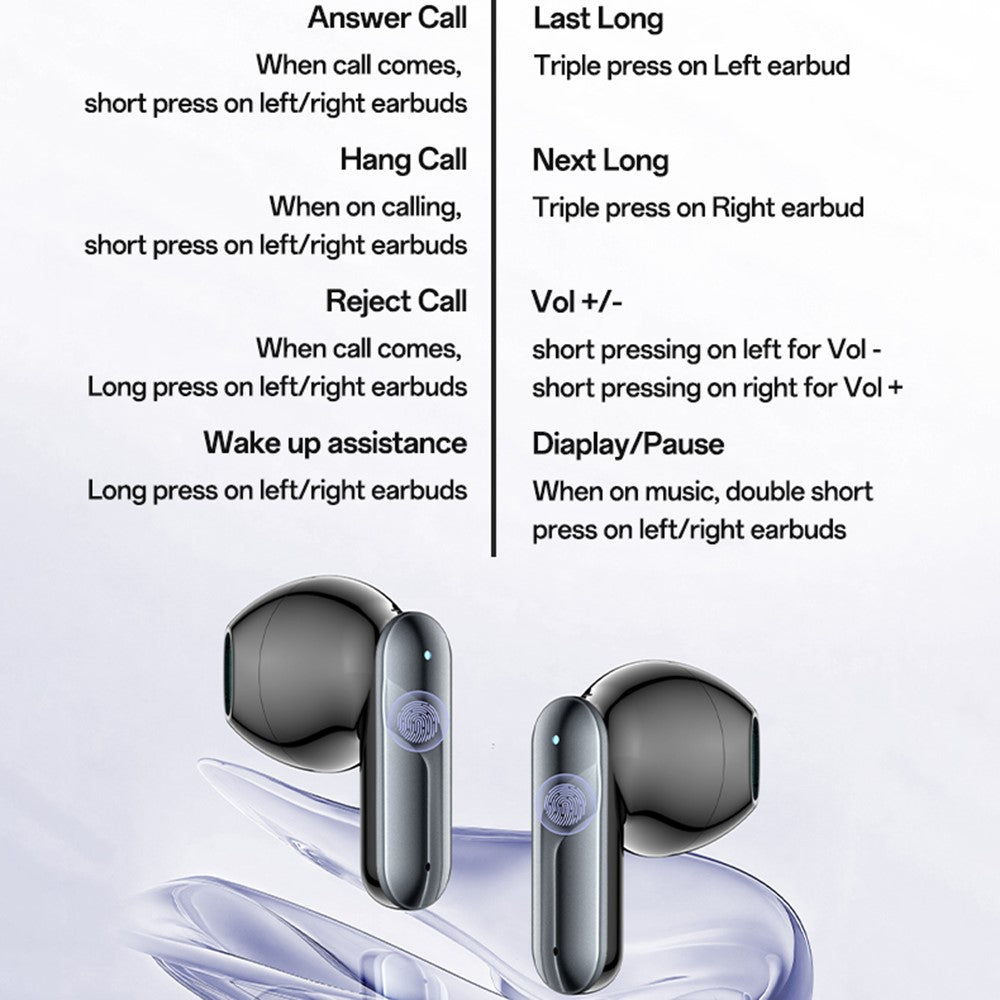 YESIDO TWS36 Wireless Bluetooth-compatible Earbuds Low Latency TWS Earbuds Semi In Ear Headphones