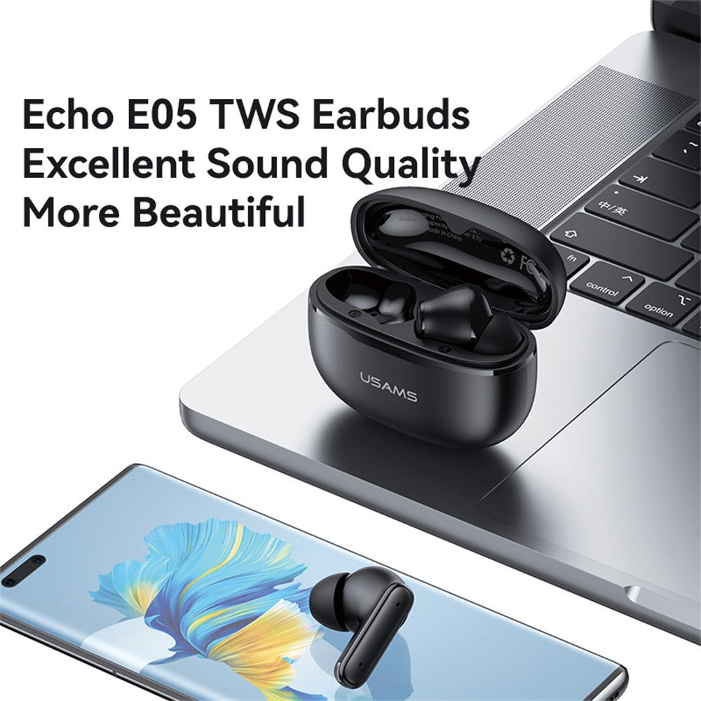 USAMS Echo E05 In-Ear Wireless Earphones Stable 13mm Dynamic Driver Headphones