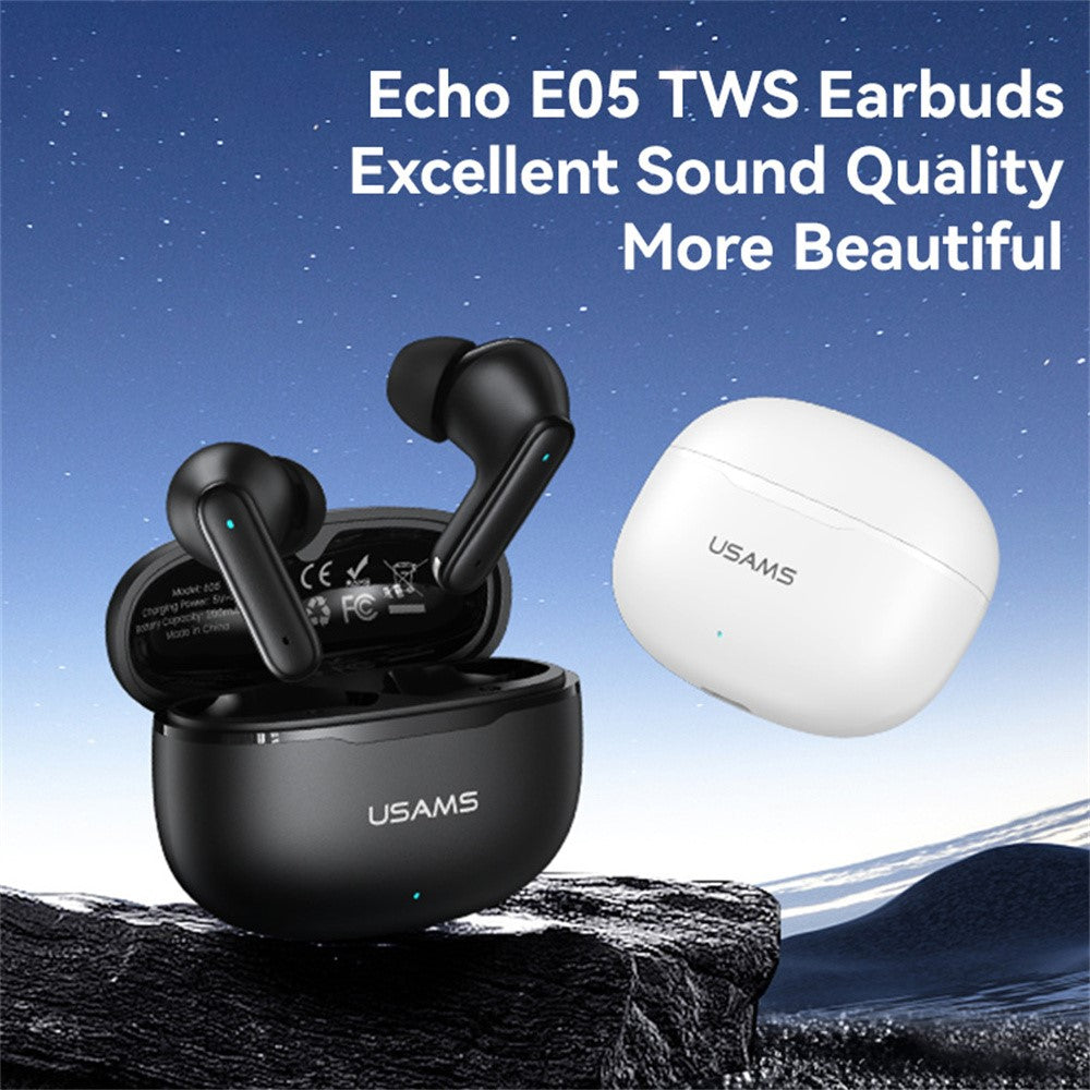 USAMS Echo E05 In-Ear Wireless Earphones Stable 13mm Dynamic Driver Headphones