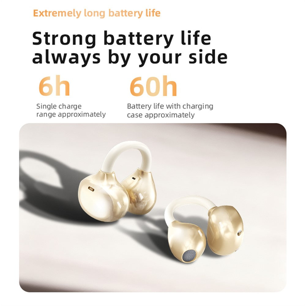 YU7 ENC Noise Reduction Wireless Headphones Clip On Sports Bluetooth-compatible Earphones