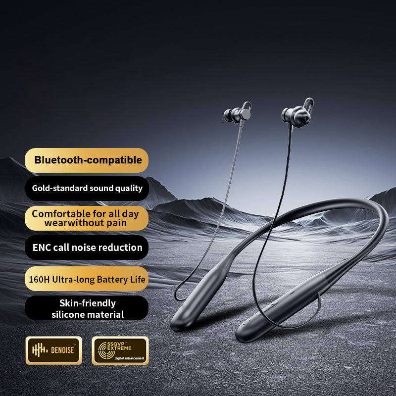 M911 Nackbands-kompatibla Bluetooth-hörlurar Stereoljud ENC Brusreducerande 160 timmars speltid Trådlösa öronsnäckor för sport/löpning