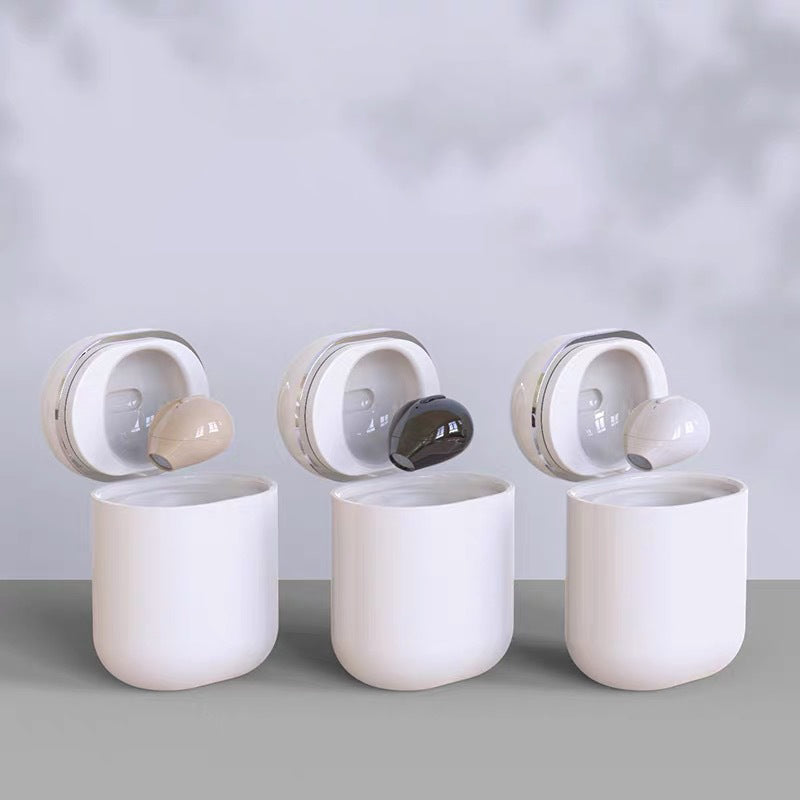 X20 Mini Earbud IPX5 Waterproof Single Ear Hidden Handsfree Bluetooth-compatible Headphone with Charging Case