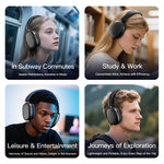 T9 Over-Ear Bluetooth-kompatibla hörlurar Lätta trådlösa hörlurar med HiFi-ljud för kontorsresor och spel