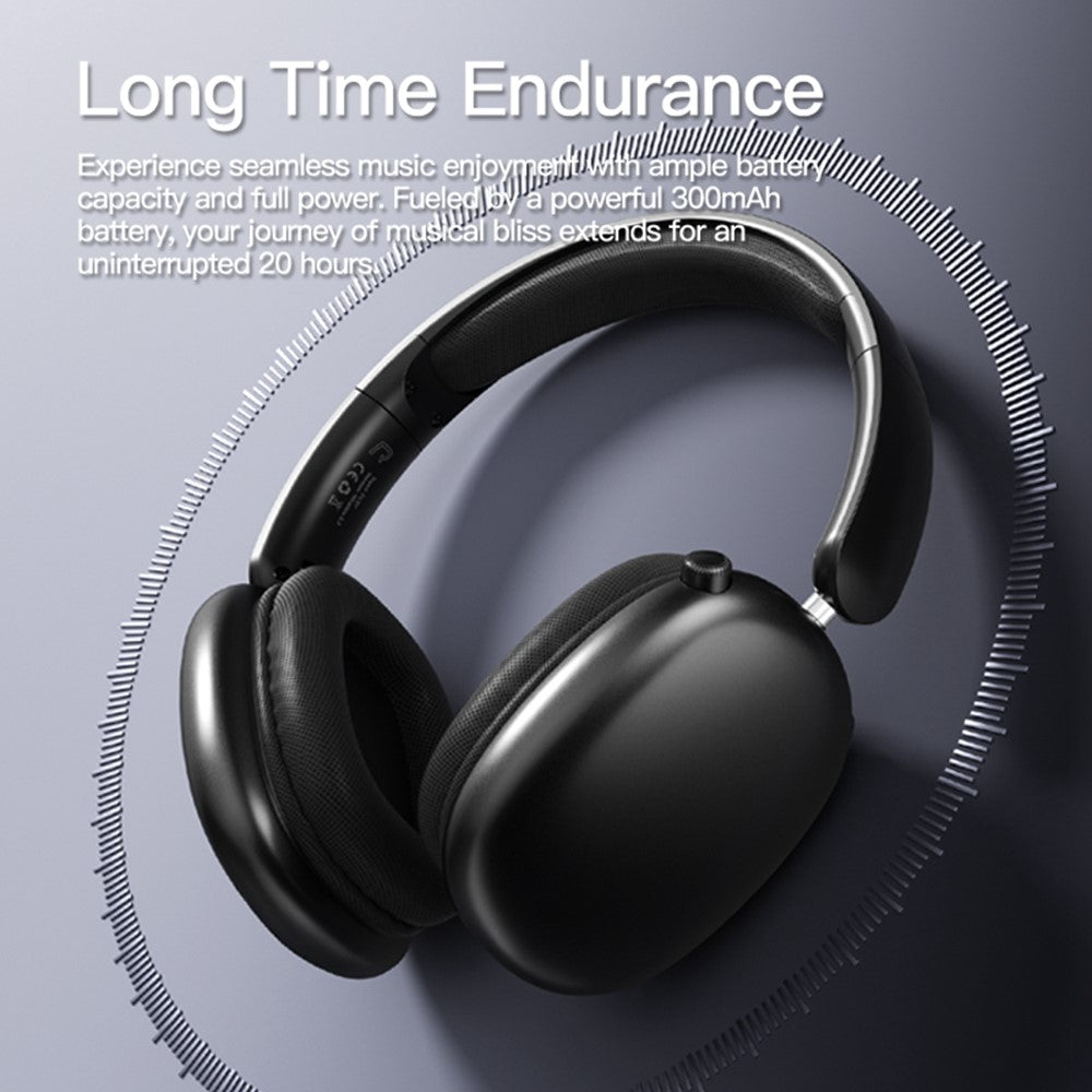 T9 Over-Ear Bluetooth-kompatibla hörlurar Lätta trådlösa hörlurar med HiFi-ljud för kontorsresor och spel