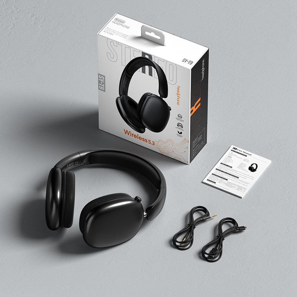 T9 Over-Ear Bluetooth-kompatibla hörlurar Lätta trådlösa hörlurar med HiFi-ljud för kontorsresor och spel