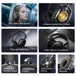 T9 Over-Ear Bluetooth-kompatibla hörlurar Lätta trådlösa hörlurar med HiFi-ljud för kontorsresor och spel