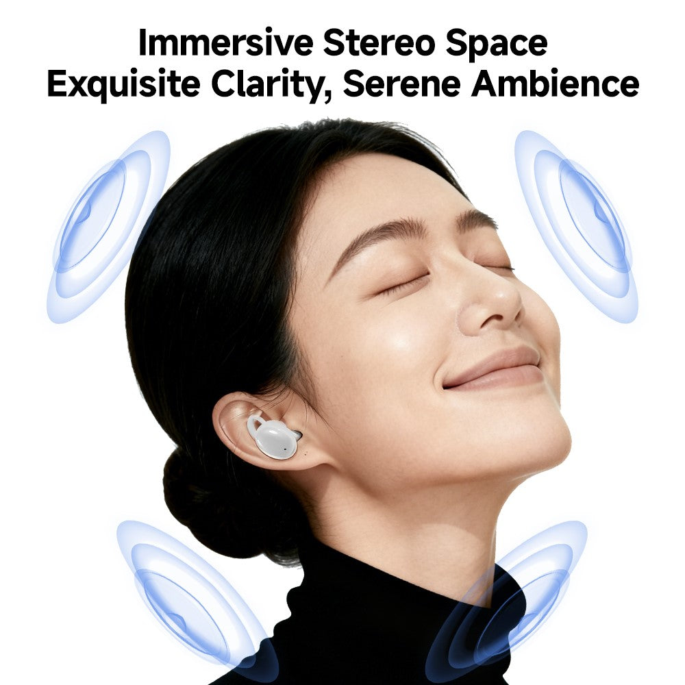 CCA Sleep Smart ANC Noise Cancelling Earbuds 6mm Dynamic Driver In-Ear Bluetooth-Compatible 5.4 Stereo Sleep Earphones