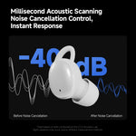 CCA Sleep Smart ANC Noise Cancelling Earbuds 6mm Dynamic Driver In-Ear Bluetooth-Compatible 5.4 Stereo Sleep Earphones