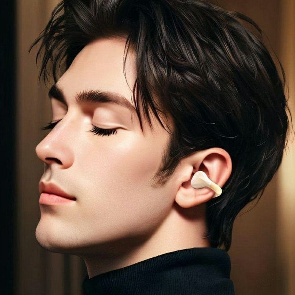 AIGO CJ155 Clip-On True Wireless Bluetooth-Compatible Earphones High Sound Earbuds with Charging Case
