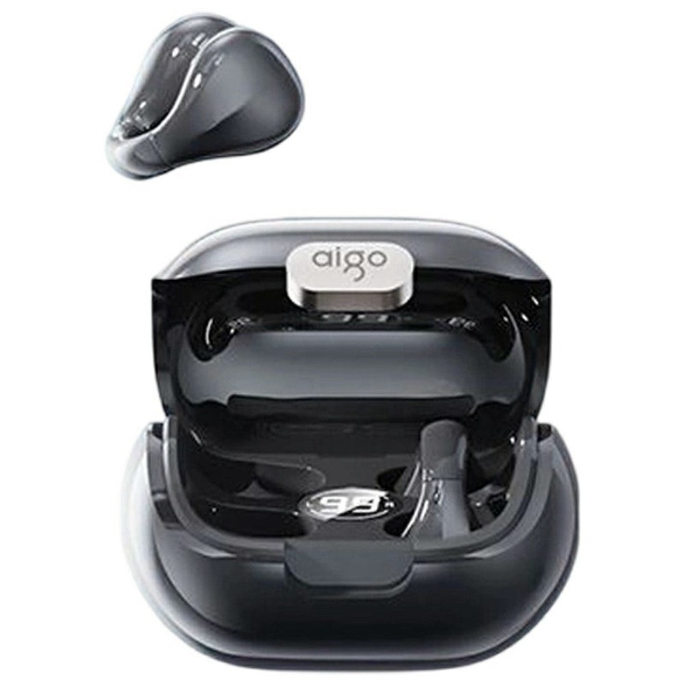 AIGO CJ155 Clip-On True Wireless Bluetooth-Compatible Earphones High Sound Earbuds with Charging Case