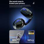 LX-21 Pro Open Ear Clip-on Wireless Earbuds Stereo Sound Bluetooth-compatible Earbuds with LED Display Charging Case