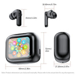 LX-10 Smart Translation Earbuds ANC + ENC Noise Cancelling Bluetooth-compatible Earbuds with Color Screen Charging Case