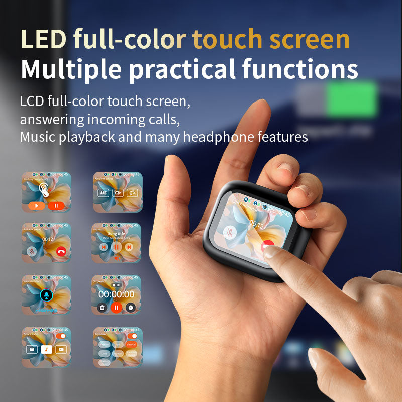 LX-10 Smart Translation Earbuds ANC + ENC Noise Cancelling Bluetooth-compatible Earbuds with Color Screen Charging Case