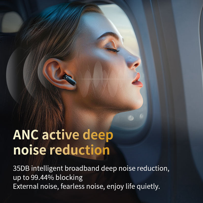 LX-10 Smart Translation Earbuds ANC + ENC Noise Cancelling Bluetooth-compatible Earbuds with Color Screen Charging Case