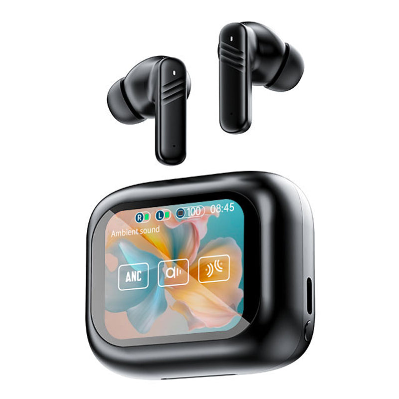 LX-10 Smart Translation Earbuds ANC + ENC Noise Cancelling Bluetooth-compatible Earbuds with Color Screen Charging Case