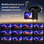 BD2 TWS Bluetooth-compatible Earbuds ANC Noise Cancelling In Ear Wireless Earbuds with LED Touch Display Charging Case